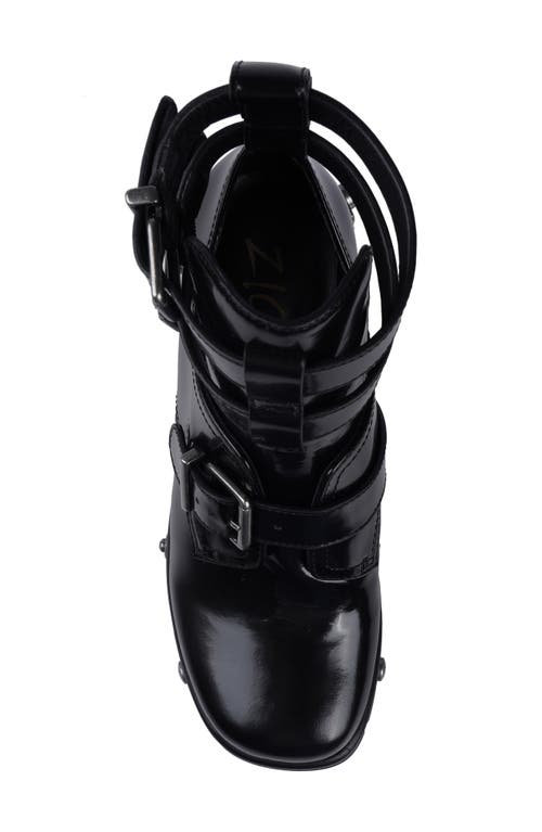 Ziginy Romina Studded Lug Platform Bootie In Black