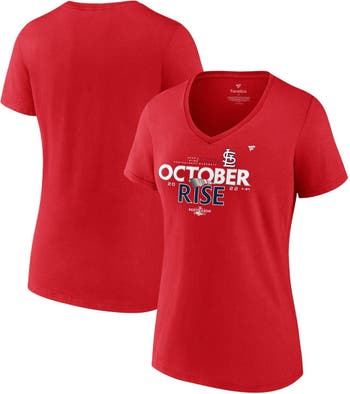 Fanatics Men's Fanatics Branded Red St. Louis Cardinals 2022 Postseason  Locker Room Big and Tall T-shirt