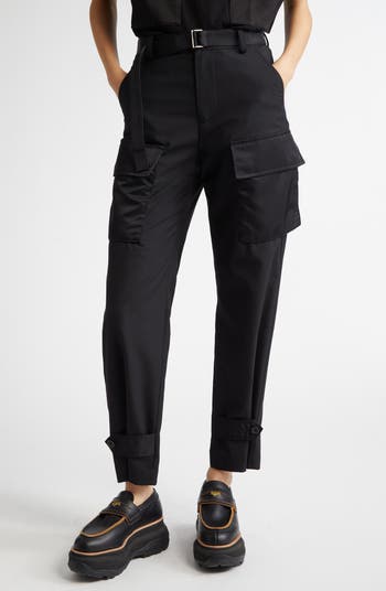 sacai Suiting Cargo Pants (Black・size 2)