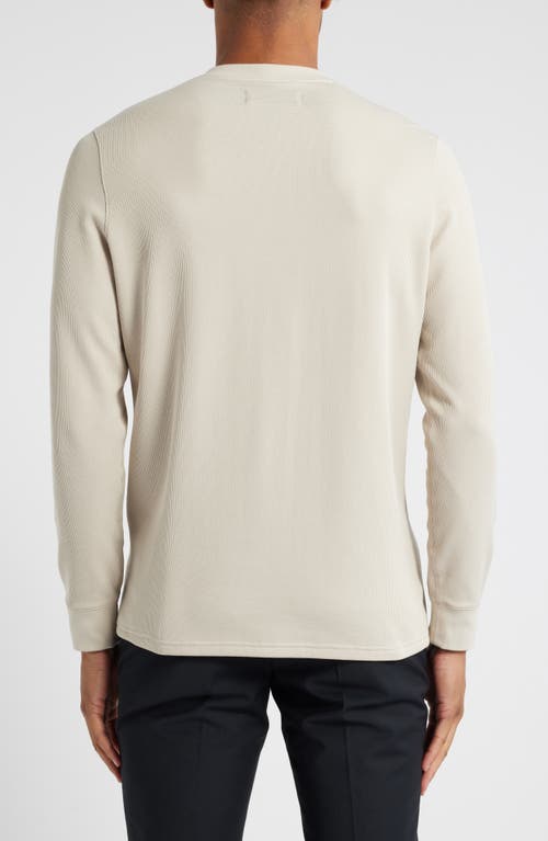 Mizzen + Main Mizzen+main Henderson Long Sleeve Performance Henley In Oyster Solid
