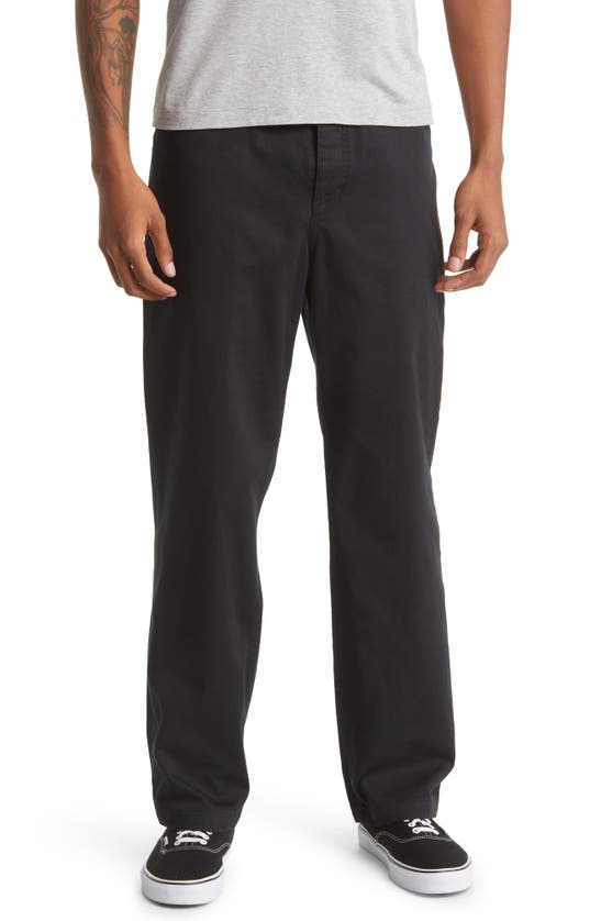 Imperfects Utility Organic Cotton Chino Pants In Jet Black