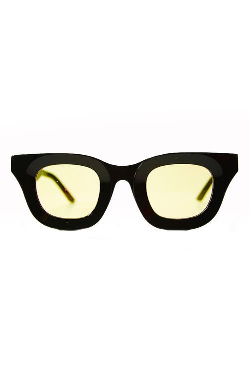 Frame 3 43mm Round Sunglasses in Black