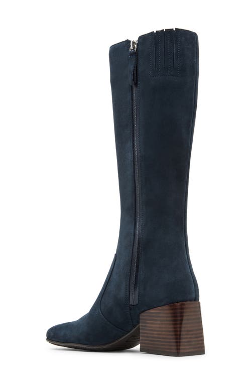 Blondo Tessa Waterproof Knee High Boot In Navy Suede