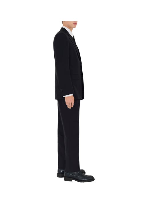 Burberry Straight-leg Tailored Trousers In Grey