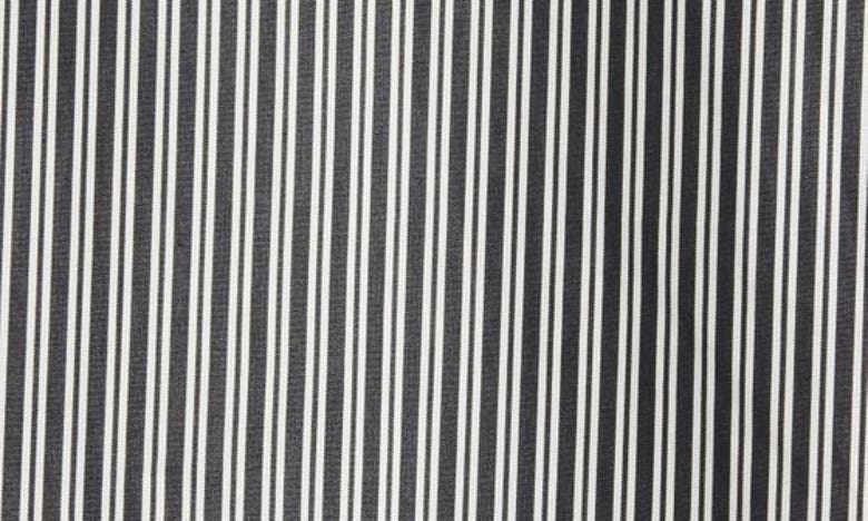 Shop Ami Alexandre Mattiussi Ami De Coeur Boxy Fit Stripe Cotton Oxford Button-up Shirt In Black/ Chalk