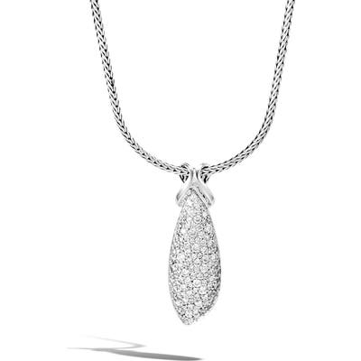 John Hardy Classic Chain Asli Diamond Pendant Necklace