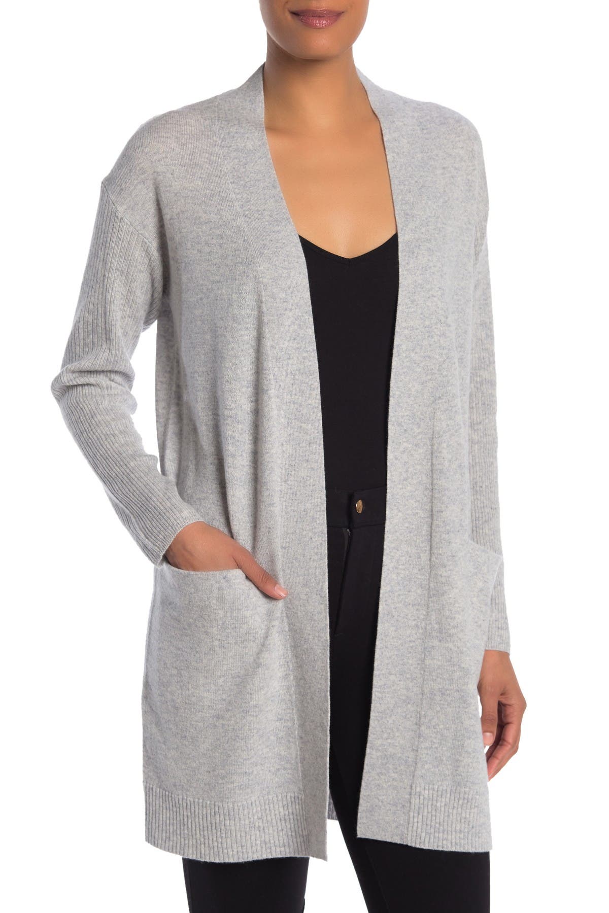 theory ribbed cardigan