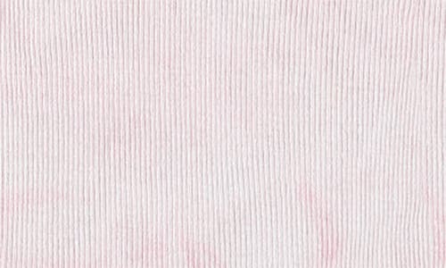 Paigelauren Marble Dye Rib T-shirt & Pants Set In Pink