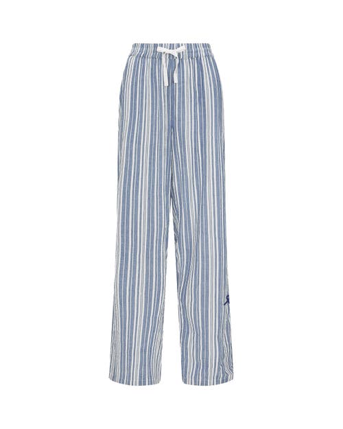 Nudea The Classic Trouser In Navy Stripe