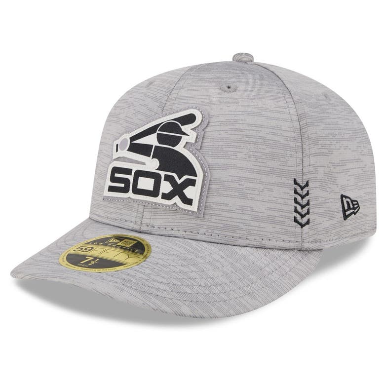 Shop New Era Gray Chicago White Sox 2024 Clubhouse Low Profile 59fifty Fitted Hat In Heather Gray