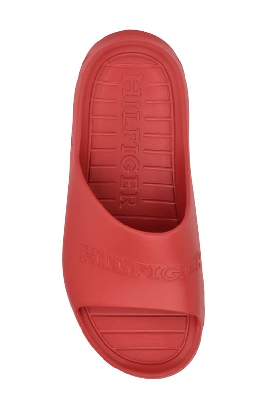 Shop Tommy Hilfiger Gager Slide Sandal In Red