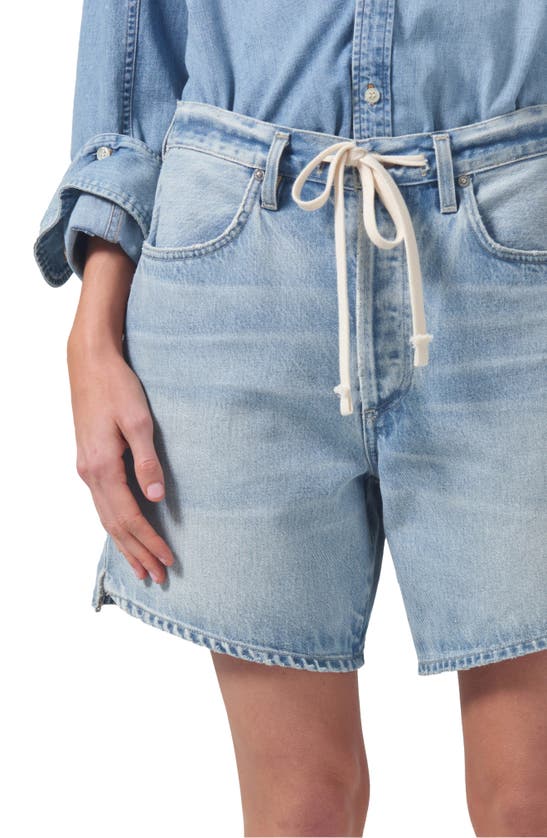 Shop Citizens Of Humanity Brynn Drawstring Denim Shorts In Jesamyn