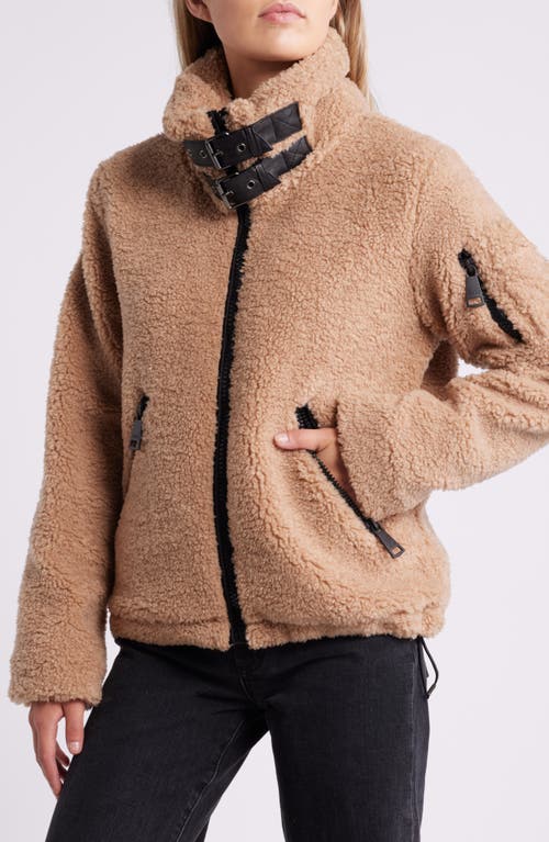 SAM SAM. DENVER FAUX SHEARLING JACKET 