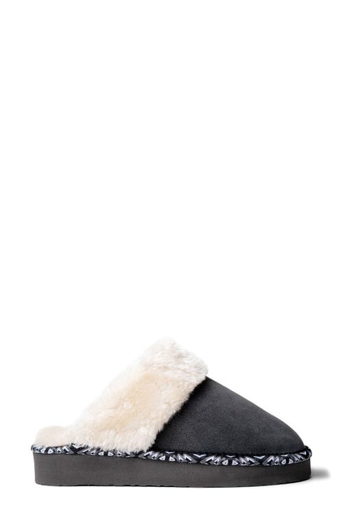 Shop Minnetonka Cerise Faux Fur Lined Slipper In Charcoal