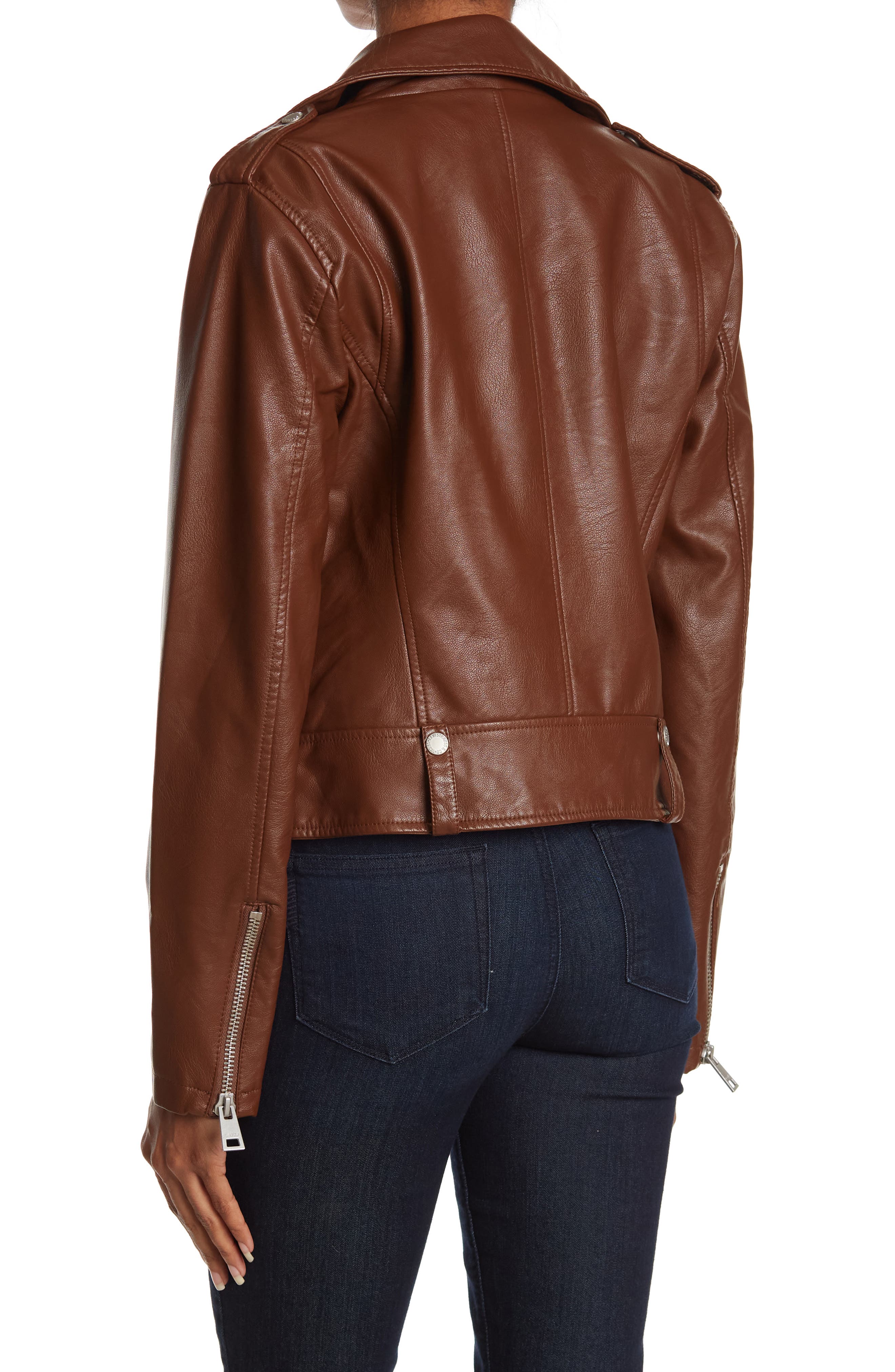 levi brown leather jacket