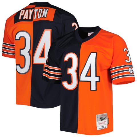 Men's Mitchell & Ness Walter Payton Navy/Orange Chicago Bears 1985 ...