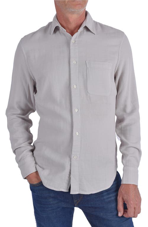 The Ripper Waffle Double Gauze Button-Up Shirt in Light Gray
