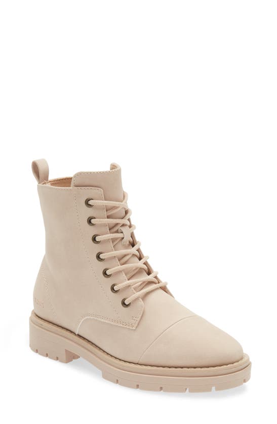 Toms Women's Alaya Lace Up Booties In Natural