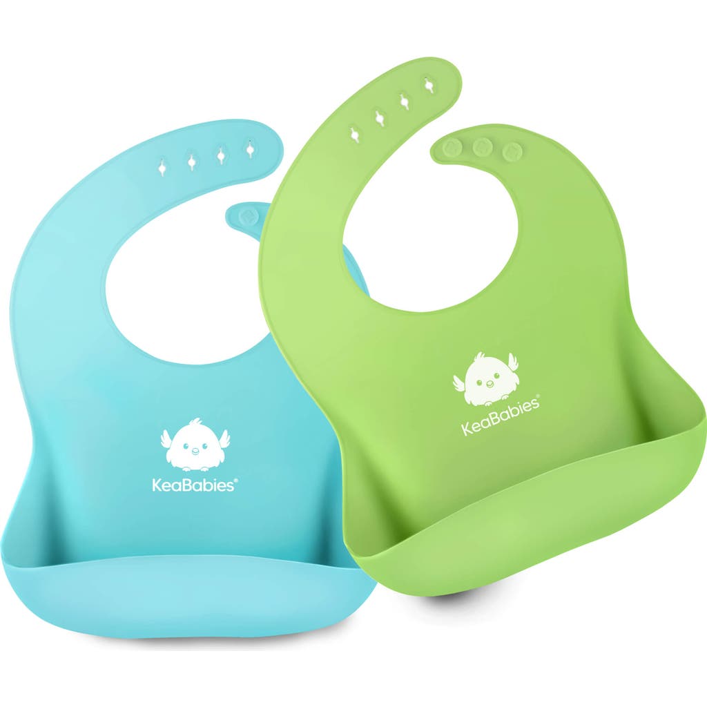 Keababies Prep Silicone Bibs In Cloud Nine