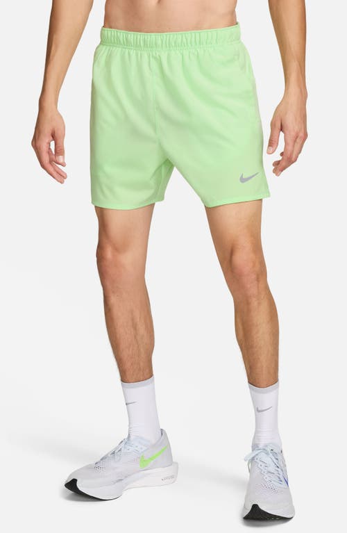 Nike Dri-fit Challenger 5-inch Brief Lined Shorts In Green