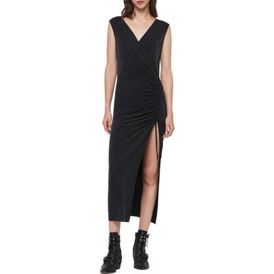 Allsaints Jacka Sleeveless Midi Dress, Black
