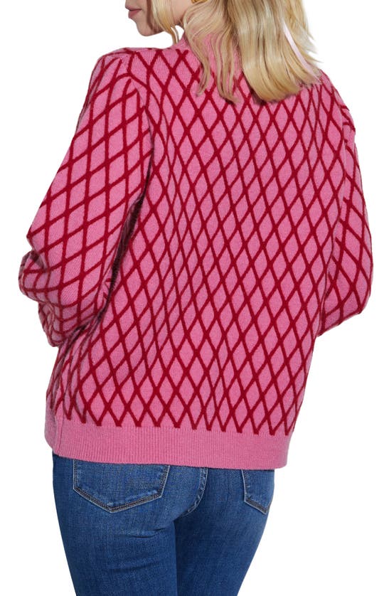 Shop Vici Collection Daydreamer Mock Neck Sweater In Pink