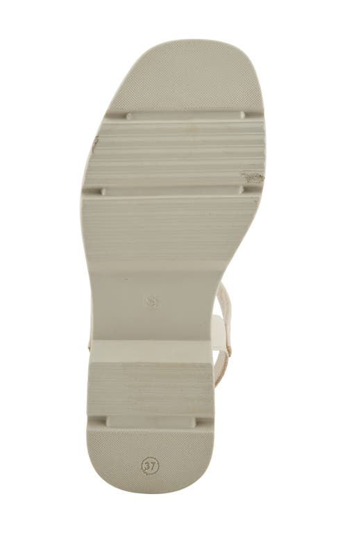 Shop Spring Step Huntington Ankle Strap Platform Sandal In Ivory