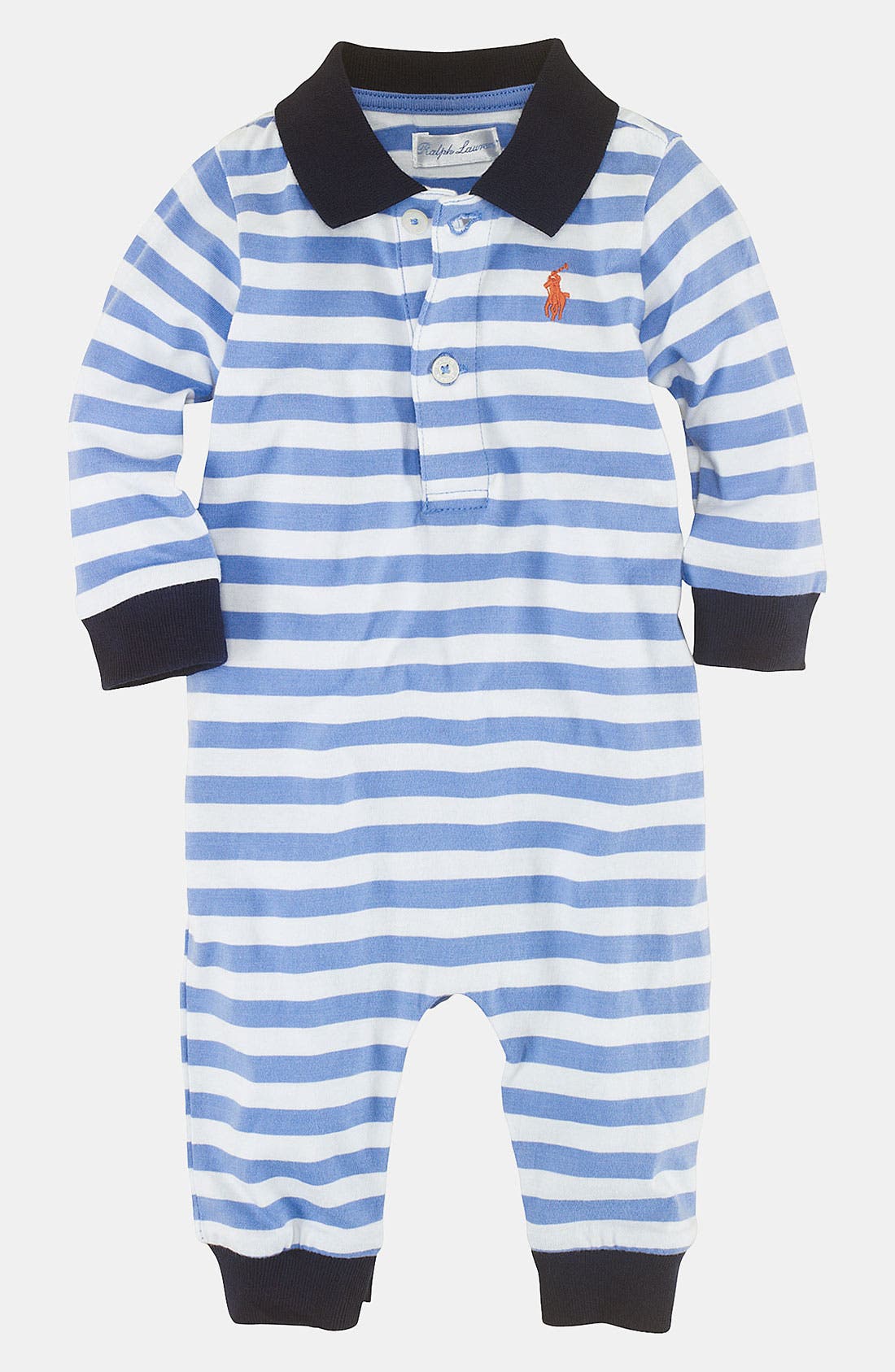 Ralph Lauren Stripe Romper (Infant) Nordstrom