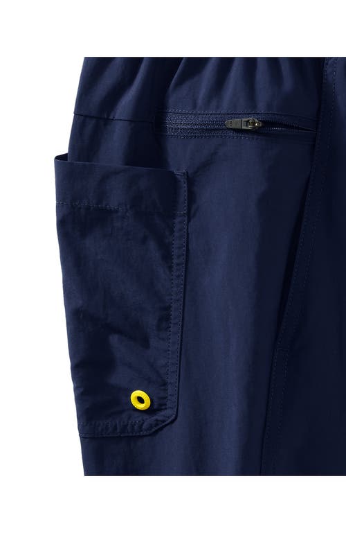 Shop Lands' End 7" Volley Swim Trunks In Deep Sea Navy Colorblock