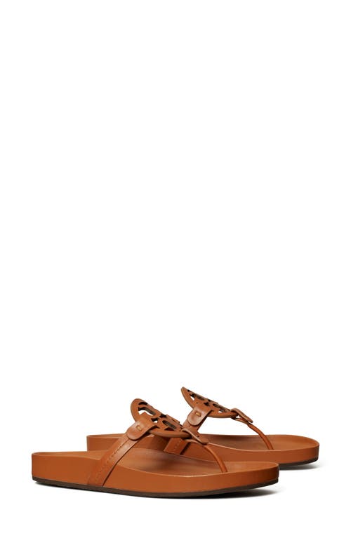 Tory Burch Miller Cloud Sandal In Aged Camello/aged Camello