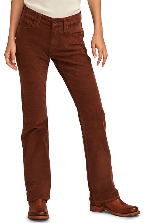 Shop Lucky Brand Sweet Mid Rise Bootcut Corduroy Jeans In Hot Cocoa