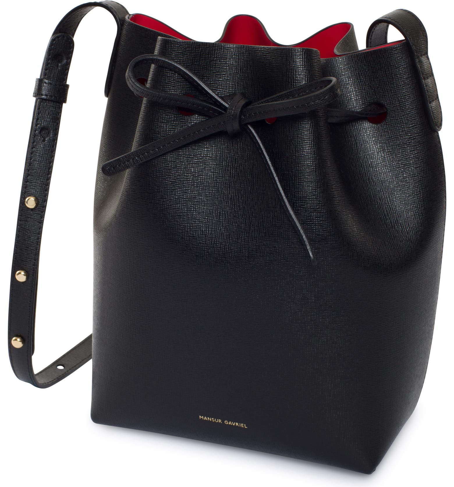 Mansur Gavriel Mini Saffiano Leather Bucket Bag | Nordstrom