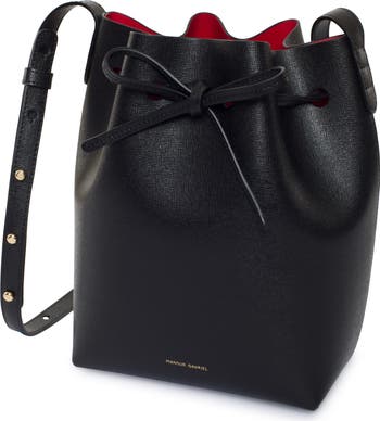 Mansur gavriel bucket discount bag black flamma