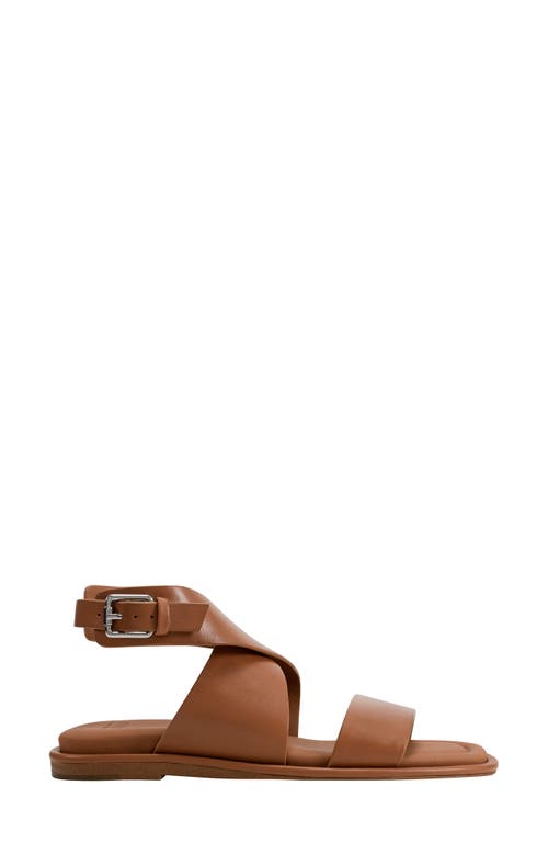 Shop Pure Donna Karan Cirona Strappy Sandal In Cognac