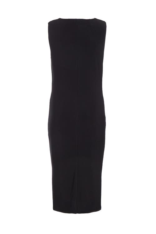 Quiz Ity Gold Buckle Detail Midi In Black
