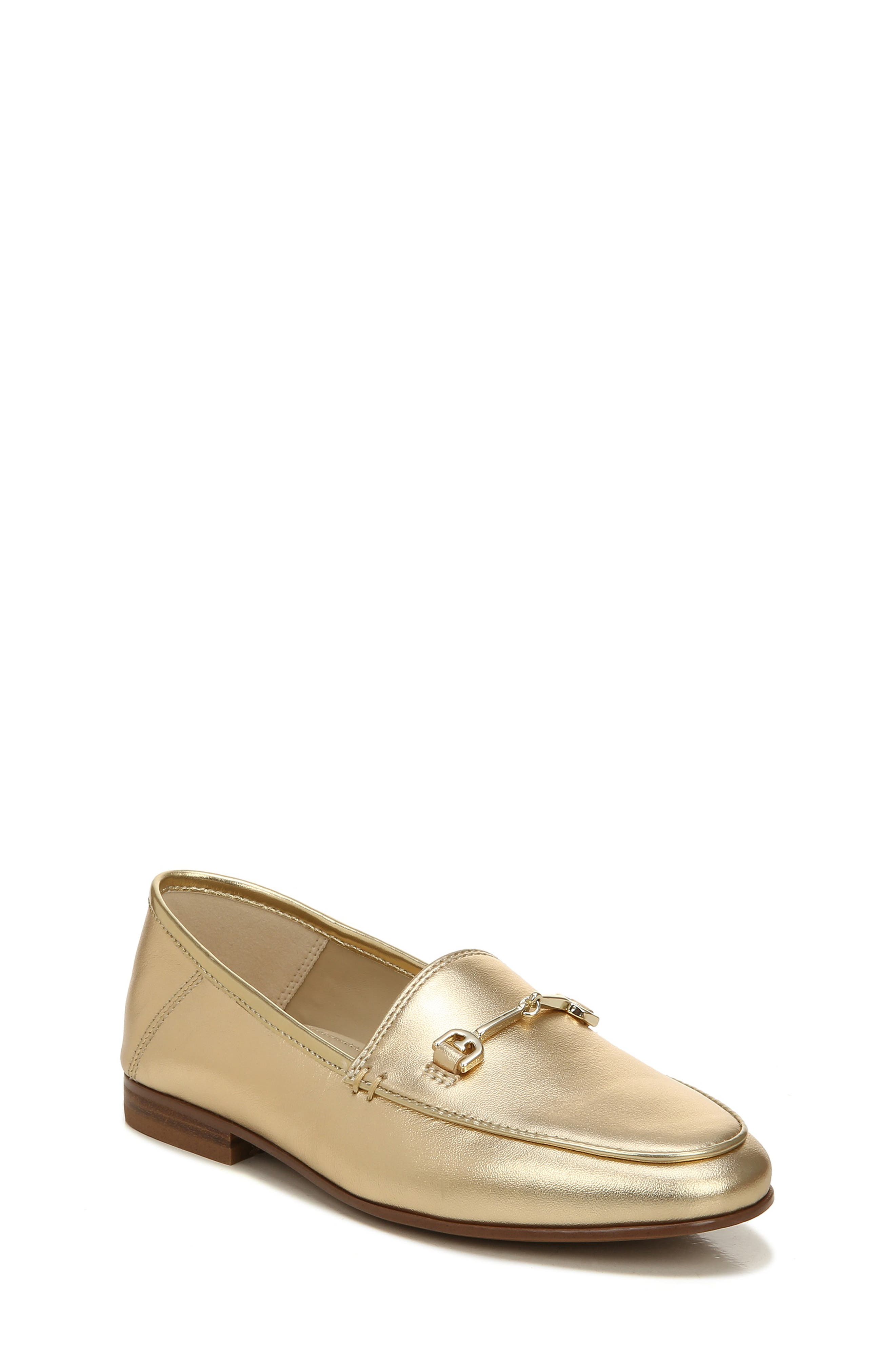 sam edelman loraine loafer gold glitter