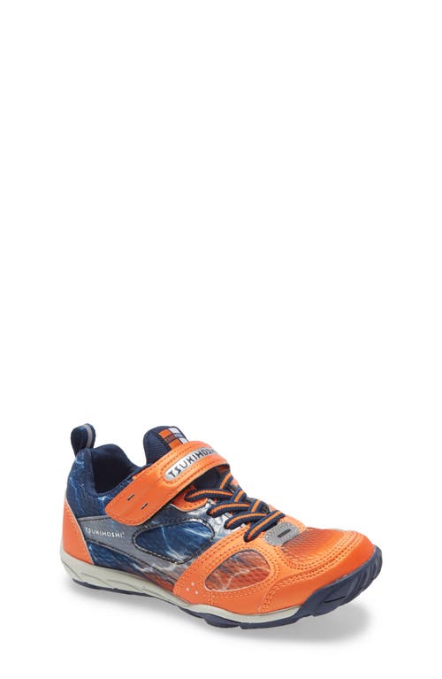 Tsukihoshi Kids'  Mako Washable Sneaker In Orange/navy