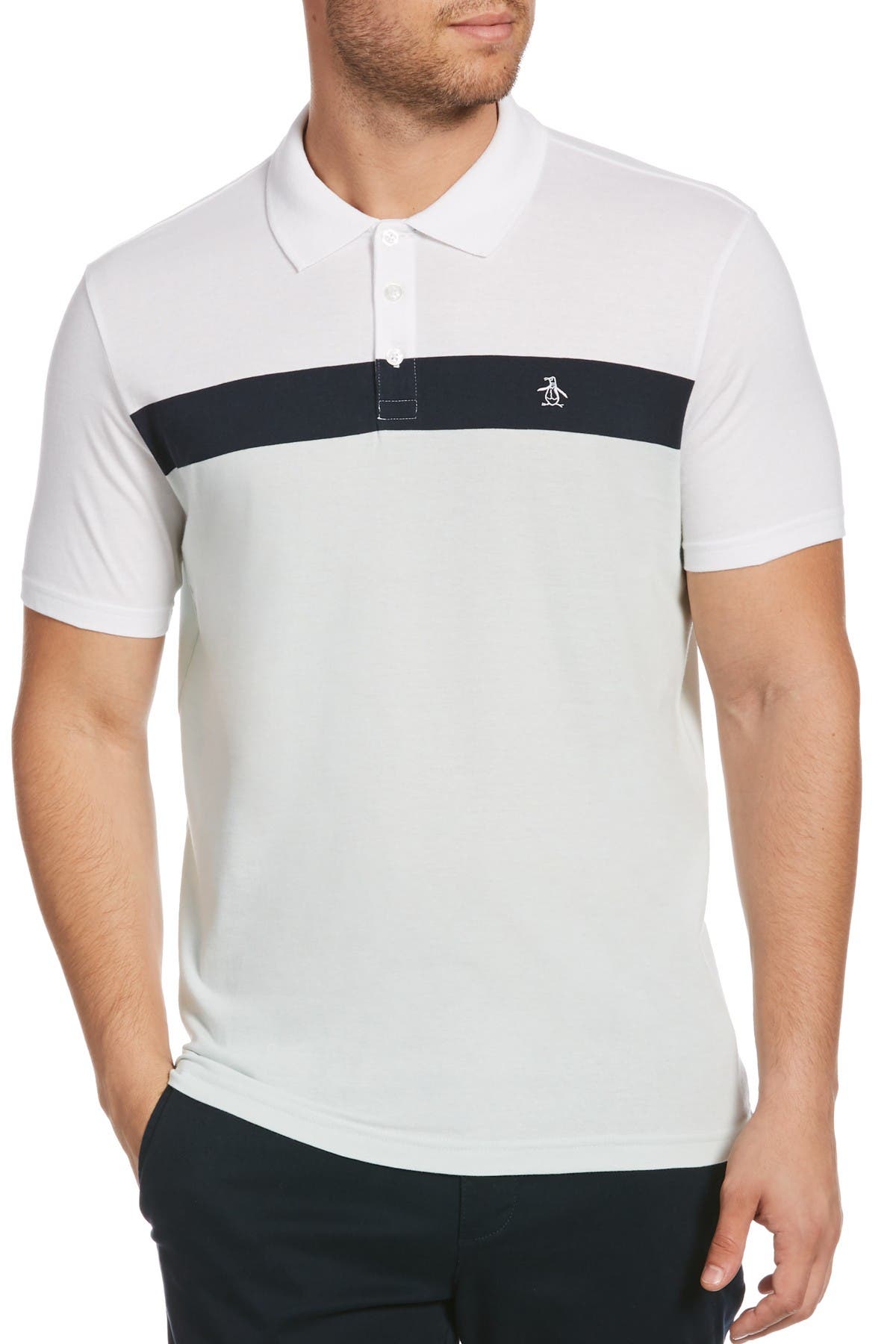 penguin slim fit polo shirt