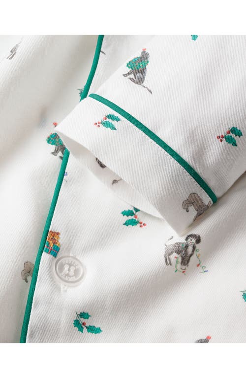 PETITE PLUME PETITE PLUME KIDS' JINGLE PAW COTTON BLEND PAJAMAS 