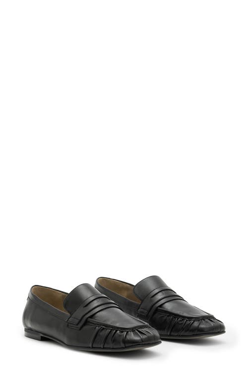 Shop Allsaints Sapphire Penny Loafer In Black