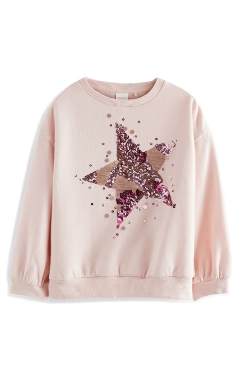 NEXT NEXT KIDS' HEART SEQUIN EMBELLISHED GRAPHIC SWEATSHIRT 