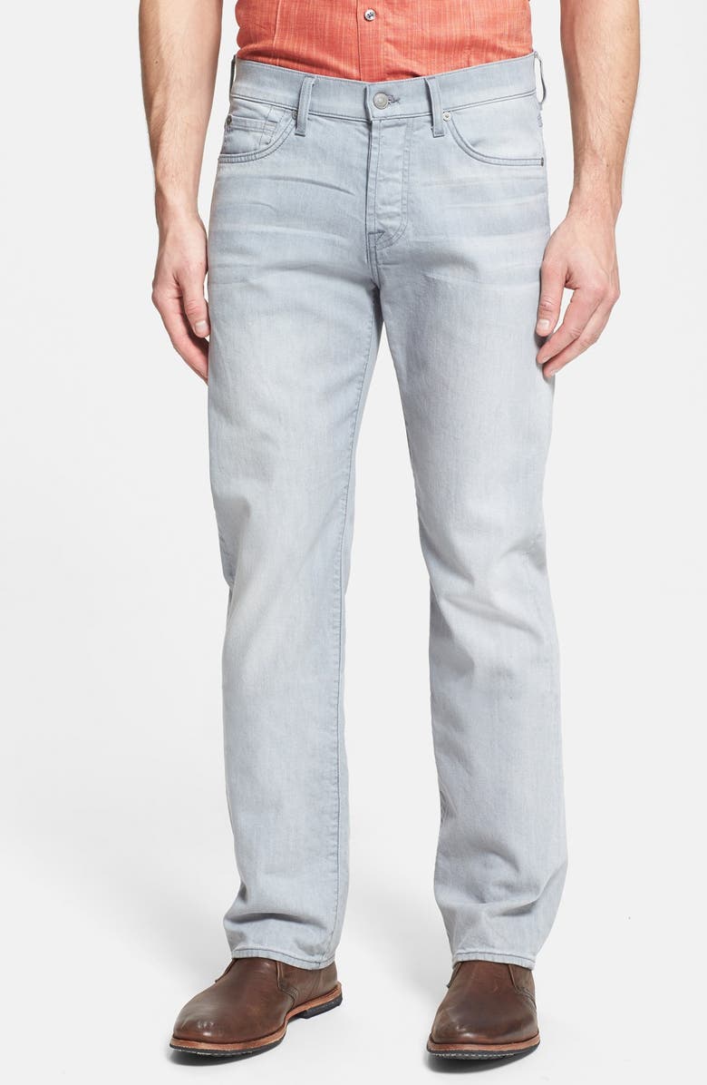 7 For All Mankind® 'Standard' Straight Leg Jeans (Clean Grey) | Nordstrom