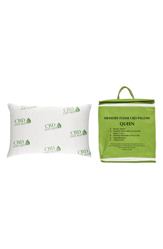 Luxury Home 2-pack Infused Memory Foam Pillows In Cbd