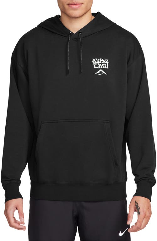 Shop Nike Dri-fit Magic Hour Trail Running Hoodie In Black/summit White