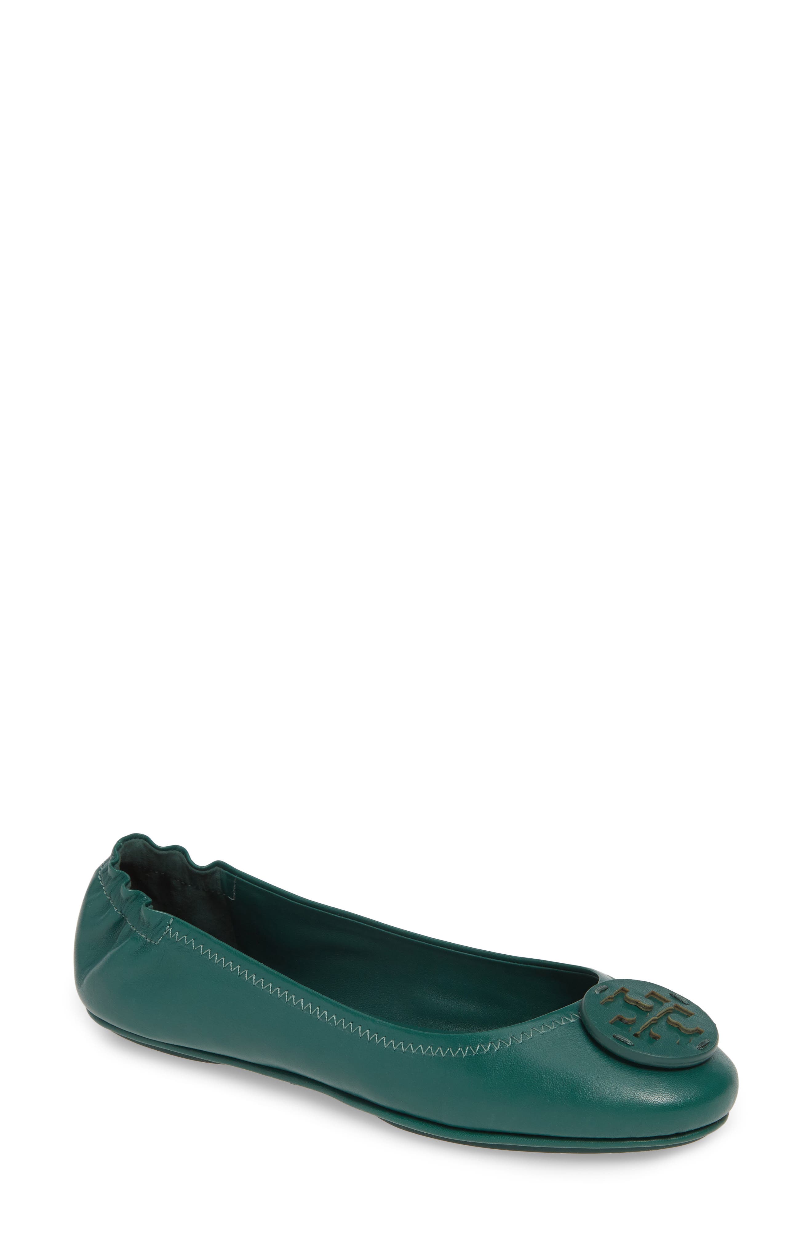 tory burch green flats