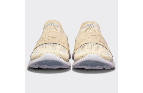 Shop Apl Athletic Propulsion Labs Techloom Bliss Slip-ons In Vanilla/fresh Air/white