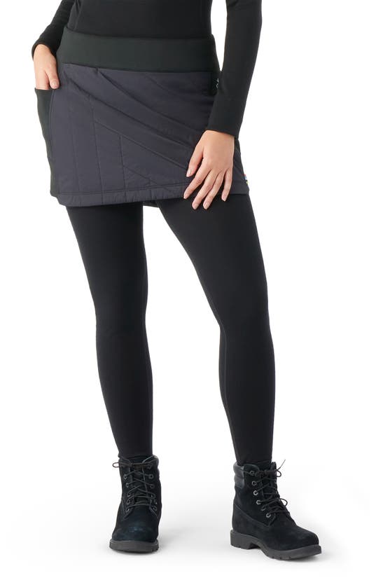 Shop Smartwool Smartloft Insulated Skirt In Black