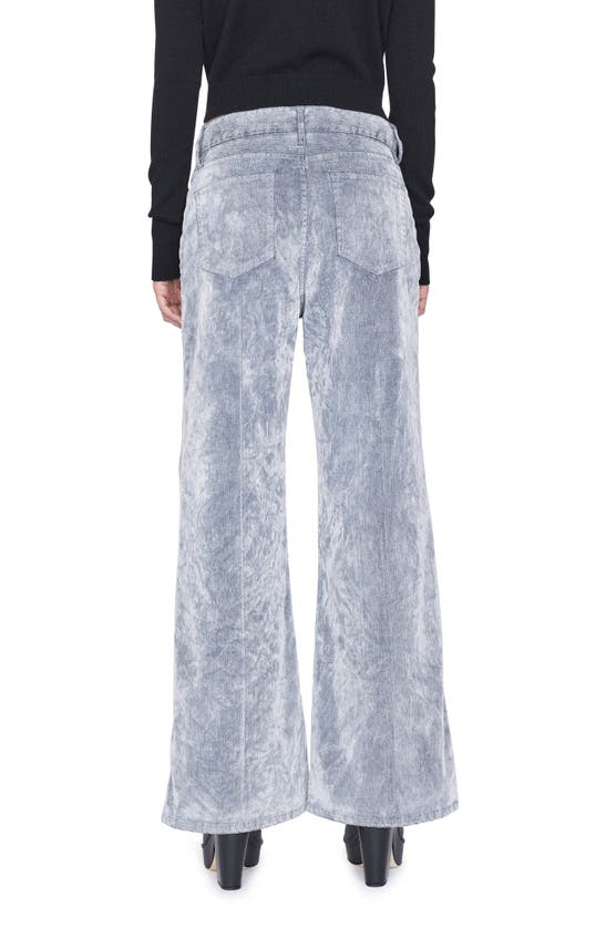 Shop Frame Le Baggy Palazzo Wide Leg Jeans In Gray Flock