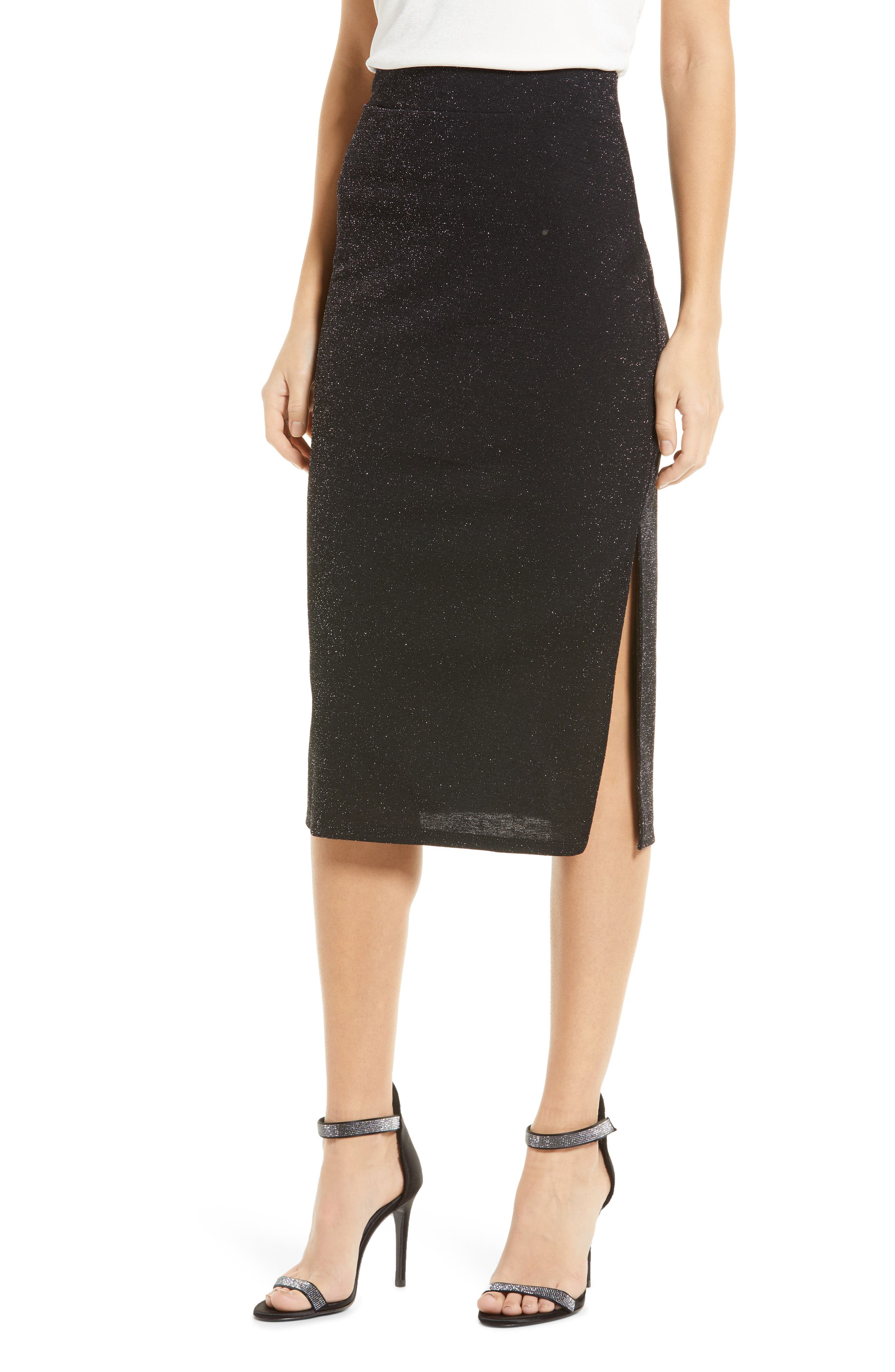 black fringe skirt nordstrom