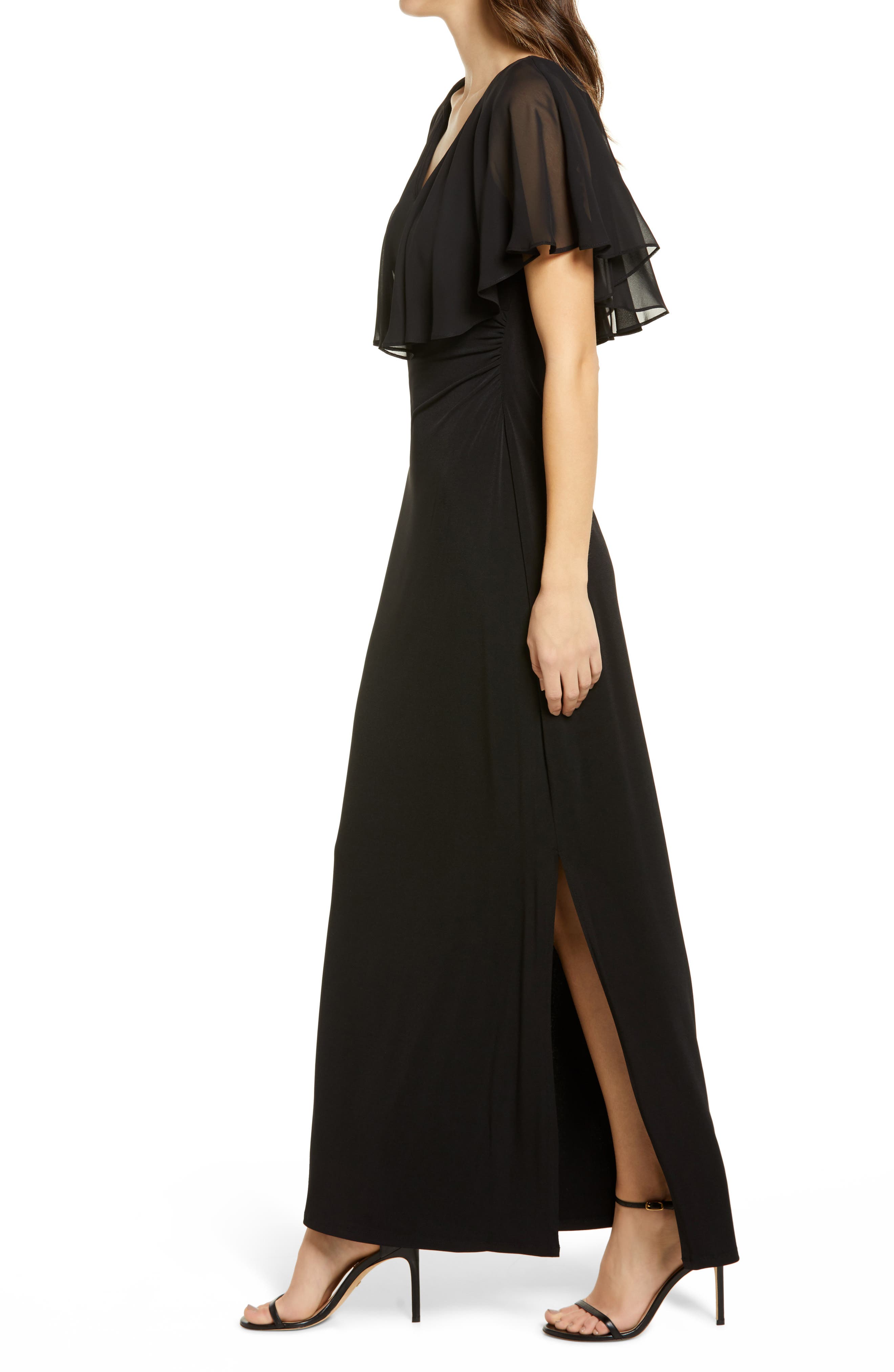 Connected Apparel Flutter Sleeve V-Neck 
